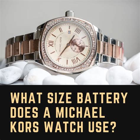 what battery does michael kors watch use